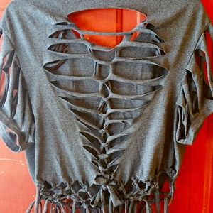 Cut up T-shirt, ❤ shaped